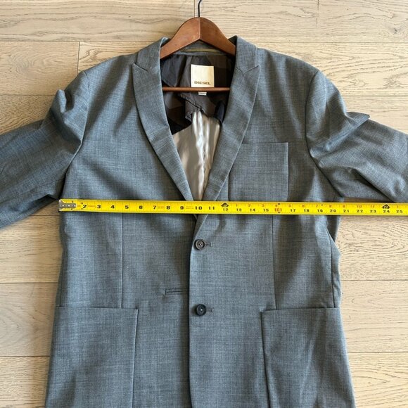 Diesel Men’s Wool Blazer Grey size XL - Picture 9 of 10
